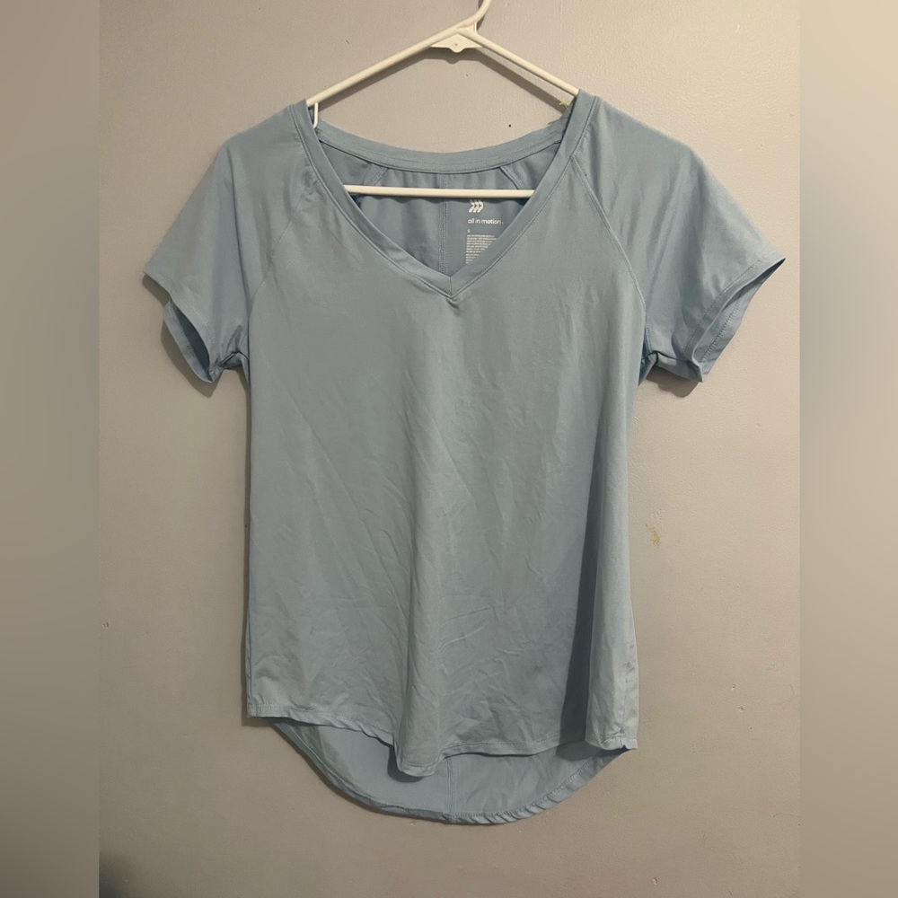 Blue workout shirt from Target